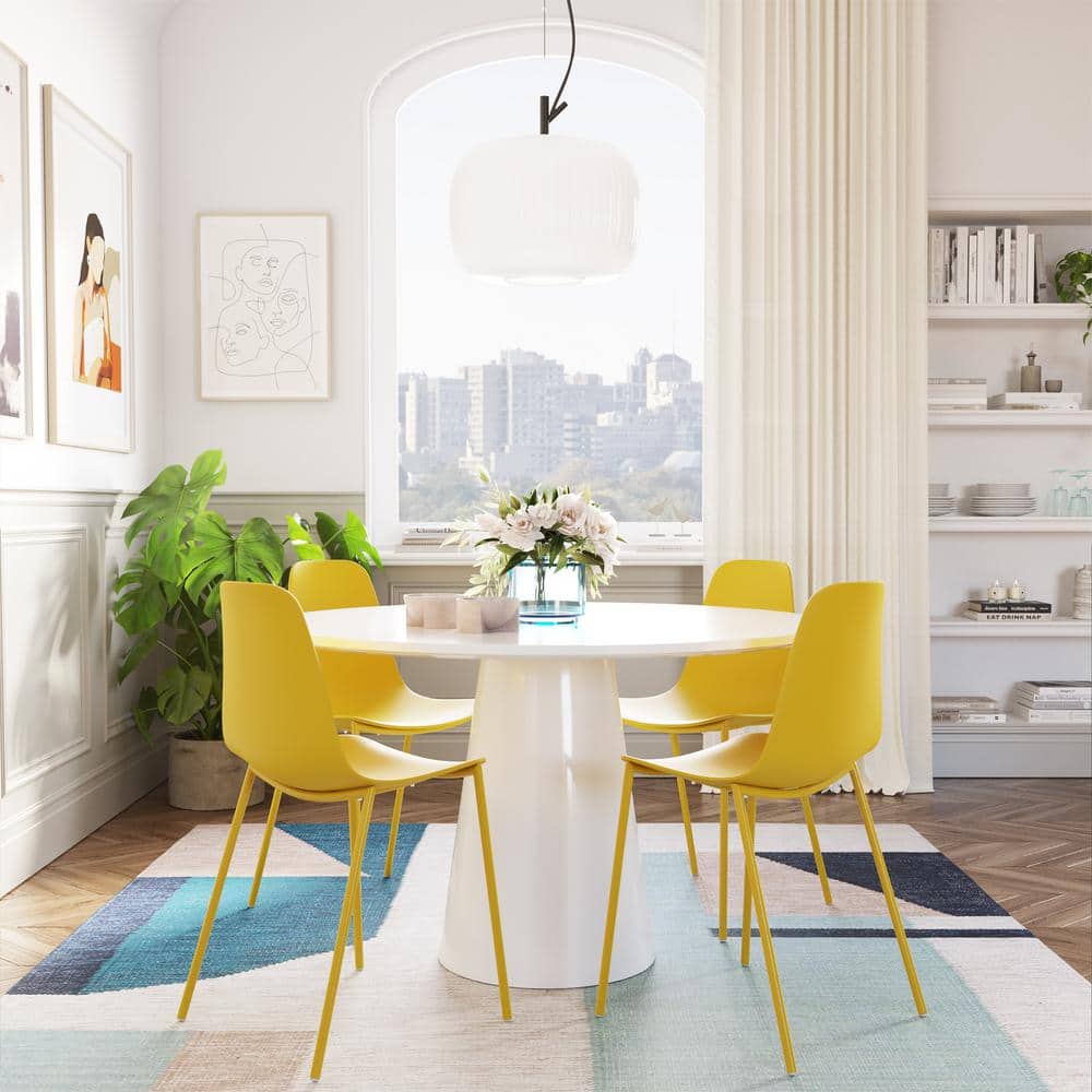 Poly and Bark Isla Chair in Sunburst Yellow (Set of 4) DI-516-YEL