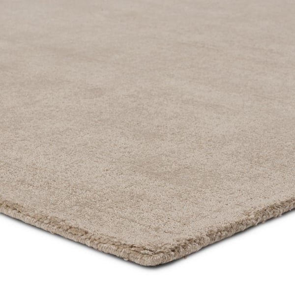 Arcus Taupe/Cream 8 ft. x 10 ft. Solid Handmade Indoor/Outdoor Area Rug
