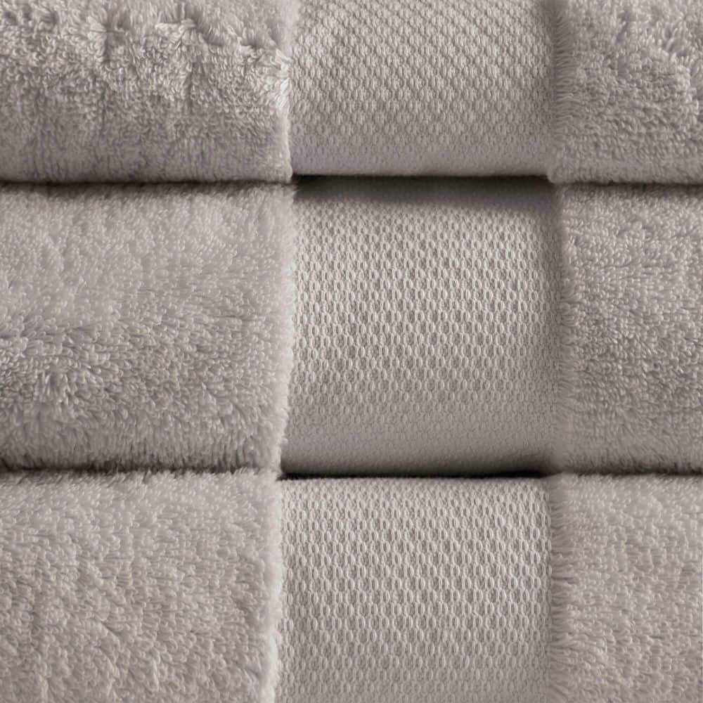 Taupe Turkish Cotton 6-Piece Plush Bath Towel Set