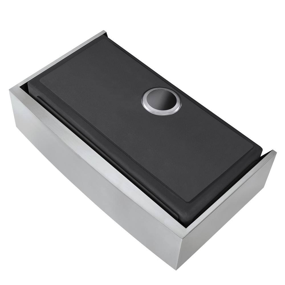 36'' Brushed Stainless Steel Farmhouse Kitchen Sink