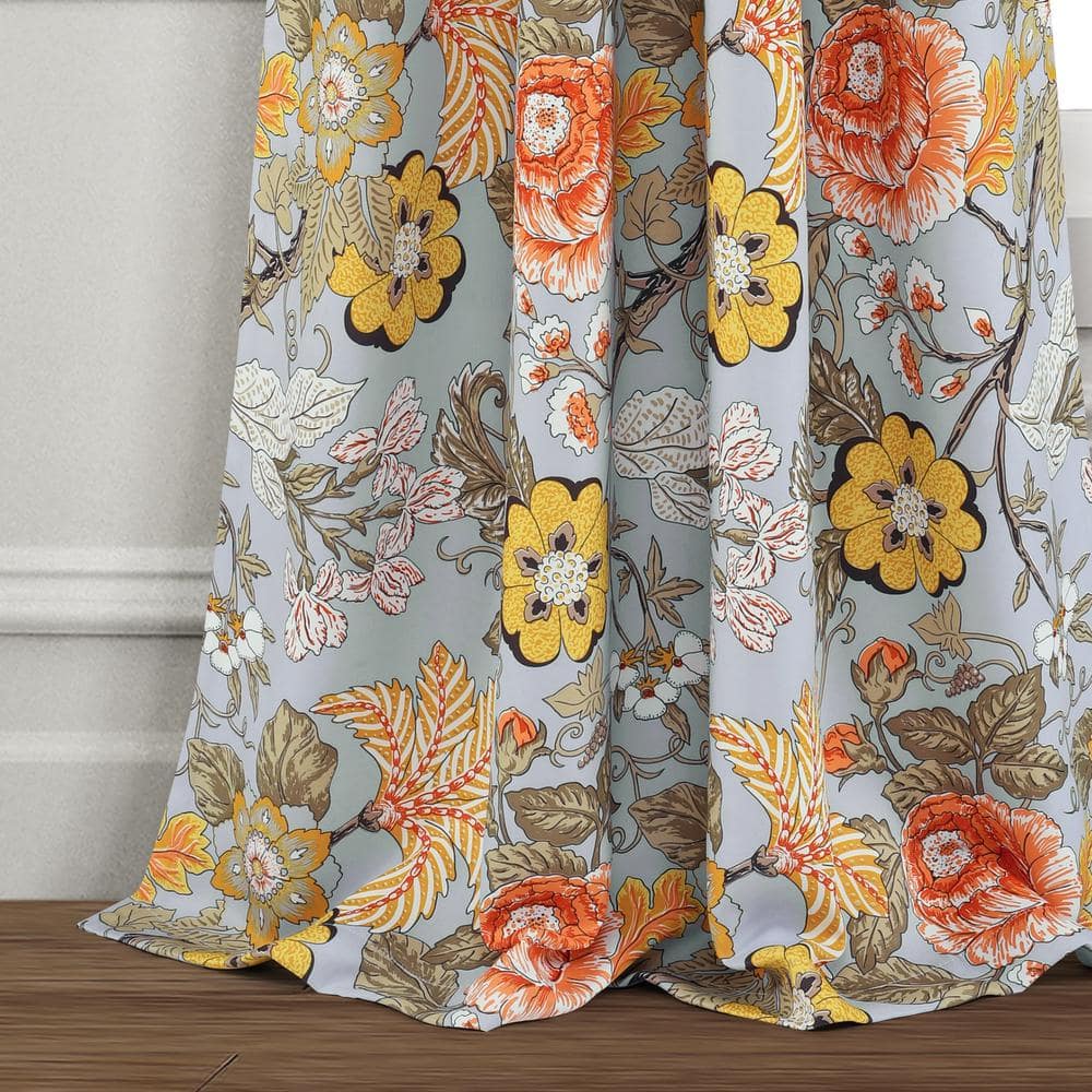 Lush Decor Floral Room Darkening Thermal Curtain Panels (Set of 2)