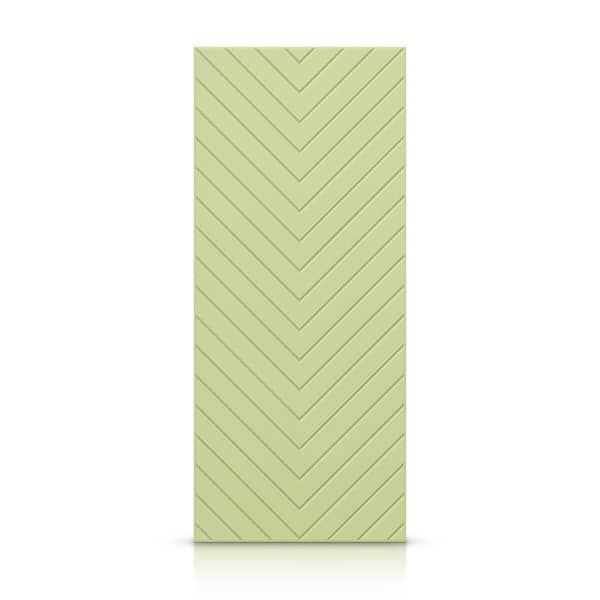 CALHOME 42 in. x 80 in. Hollow Core Sage Green Stained Composite MDF Interior Door Slab