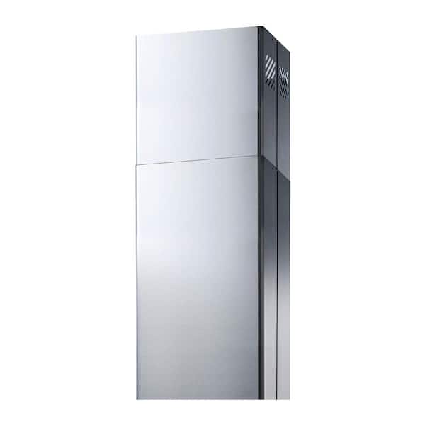 Winflo Stainless Steel Chimney Extension (up to 11 ft. Ceiling) for Island Mount Range Hood