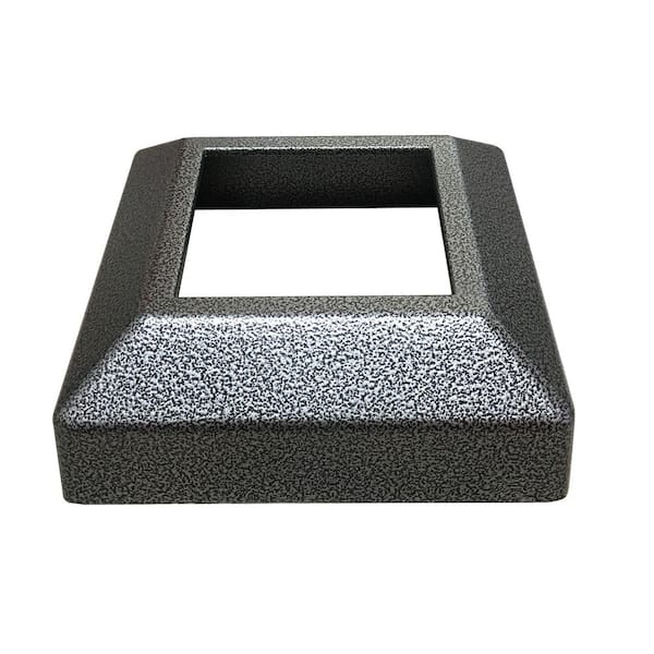 EZ Handrail 3 in. x 3 in. Silver Vein Aluminum EZ Post Low Profile Base Cover