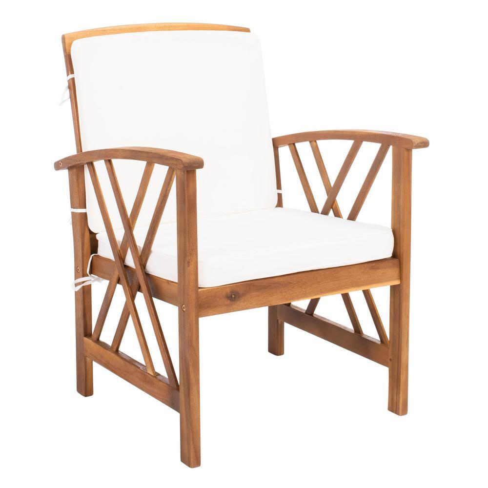 Fontana Brown Acacia 4-Piece Outdoor Conversation Set