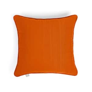 Sunrise Indoor/ Outdoor Cayenne Corded Square Throw Pillow 18 in. x 18 in. (Set of 2)