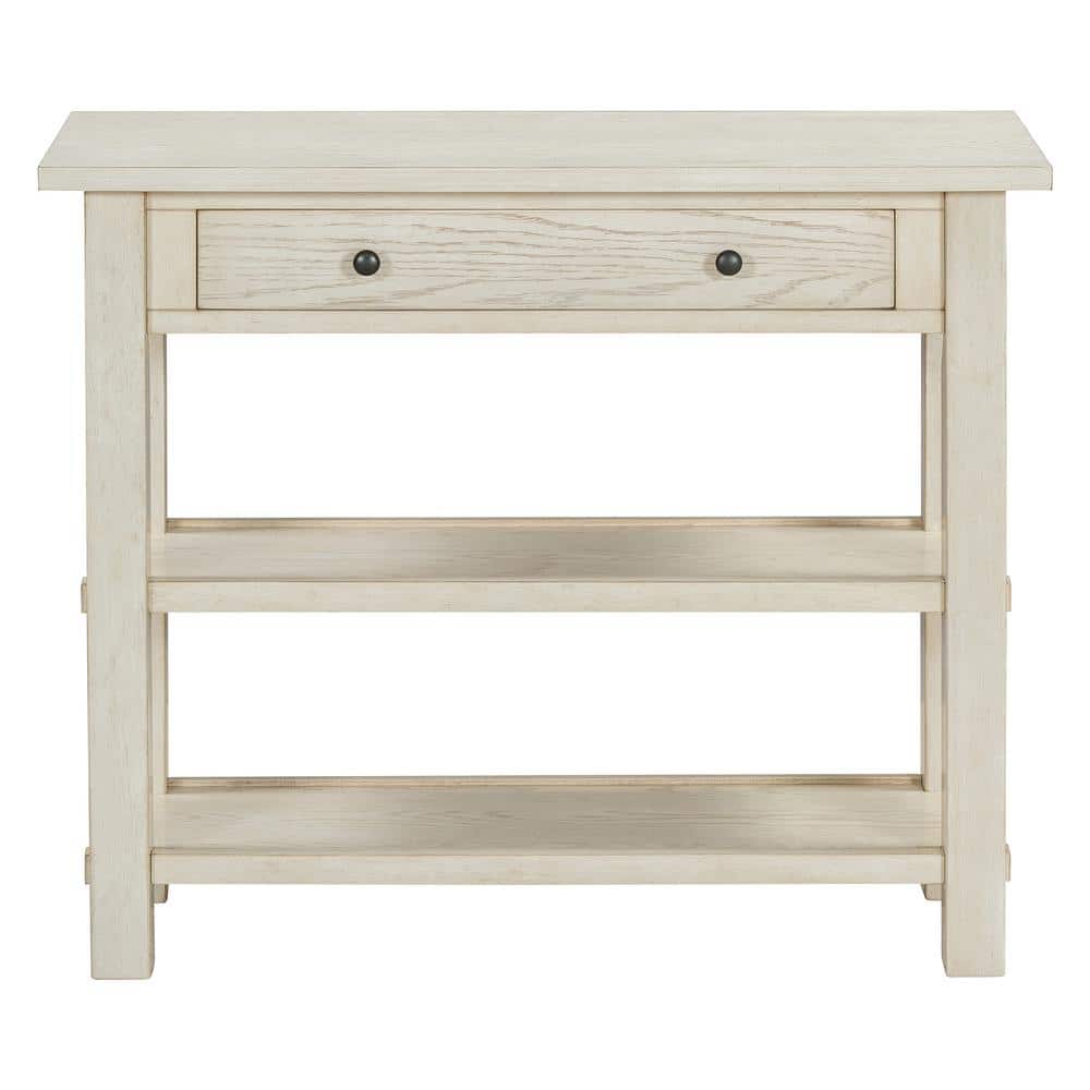 36 in. W x 14 in. D x 30.5 in. H Gray Wood Linen Cabinet with Drawer, 2-Stu