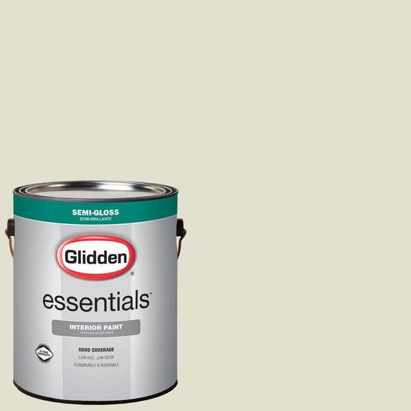 Glidden Essentials 1 gal. #HDGY56D Cat Grass Semi-Gloss Interior Paint