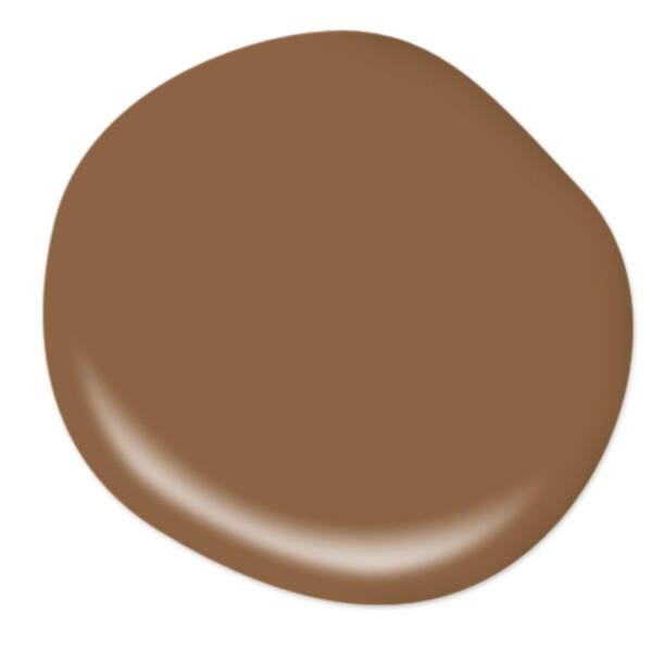 BEHR PREMIUM PLUS 1 gal. #N250-7 Mission Brown Hi-Gloss Enamel  Interior/Exterior Paint 830001 - The Home Depot