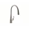 Simplice Single-Handle Pull-Down Sprayer Kitchen Faucet with DockNetik and Sweep Spray in Vibrant Stainless
