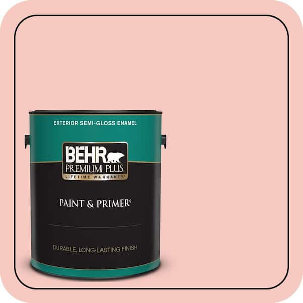 BEHR PREMIUM PLUS 1 gal. #180C-2 Sandblast Semi-Gloss Enamel Exterior Paint & Primer