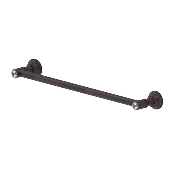Allied Brass Carolina Crystal Collection 18 Inch Wall Mounted Towel Bar in Venetian Bronze