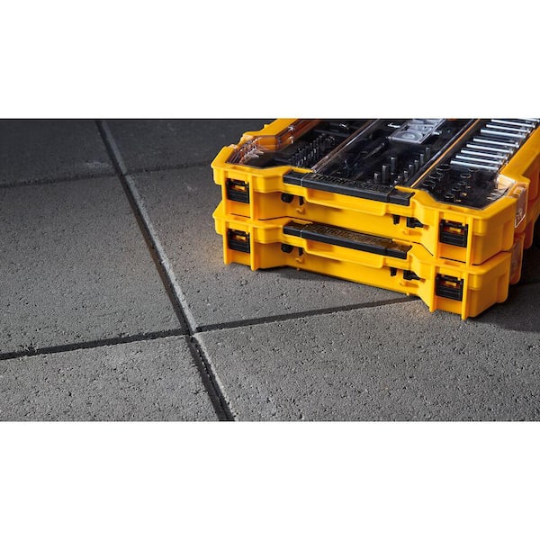 DeWalt DWST08400W45402 TOUGHSYSTEM 2.0 22 in. Extra-Large Tool Box and 1/4 in. and 3/8 in. Drive Mech Tool Set with TOUGHSYSTEM Trays (131 Pc)