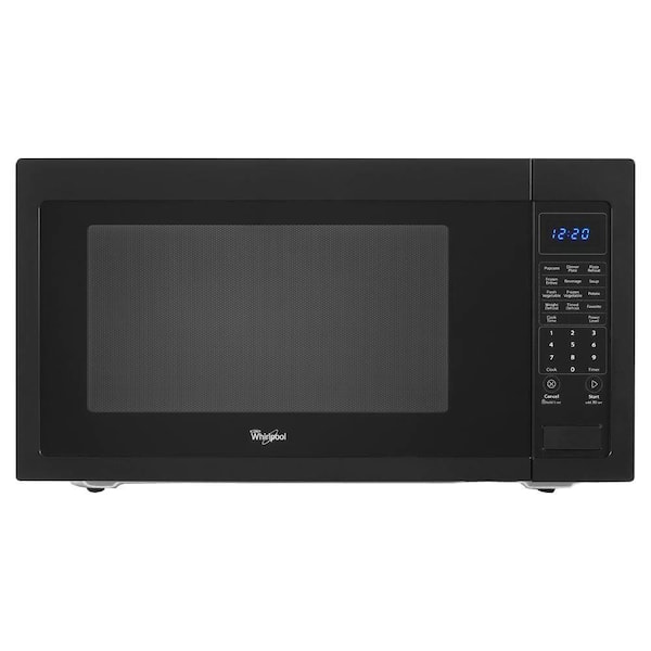 Whirlpool 2.2 cu. ft. Countertop Microwave in Black, Built-In Capable with Sensor Cooking