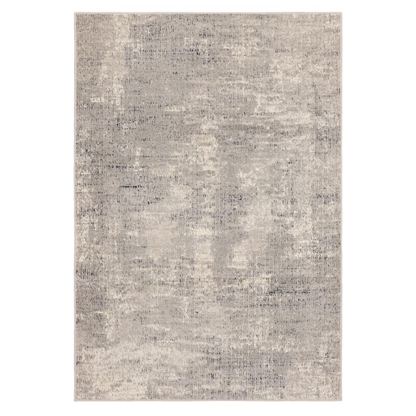 Mohawk Home Cypress Cream 2 ft. 1 in. x 3 ft. 8 in. Modern Contemporary Abstract Painterly Area Rug