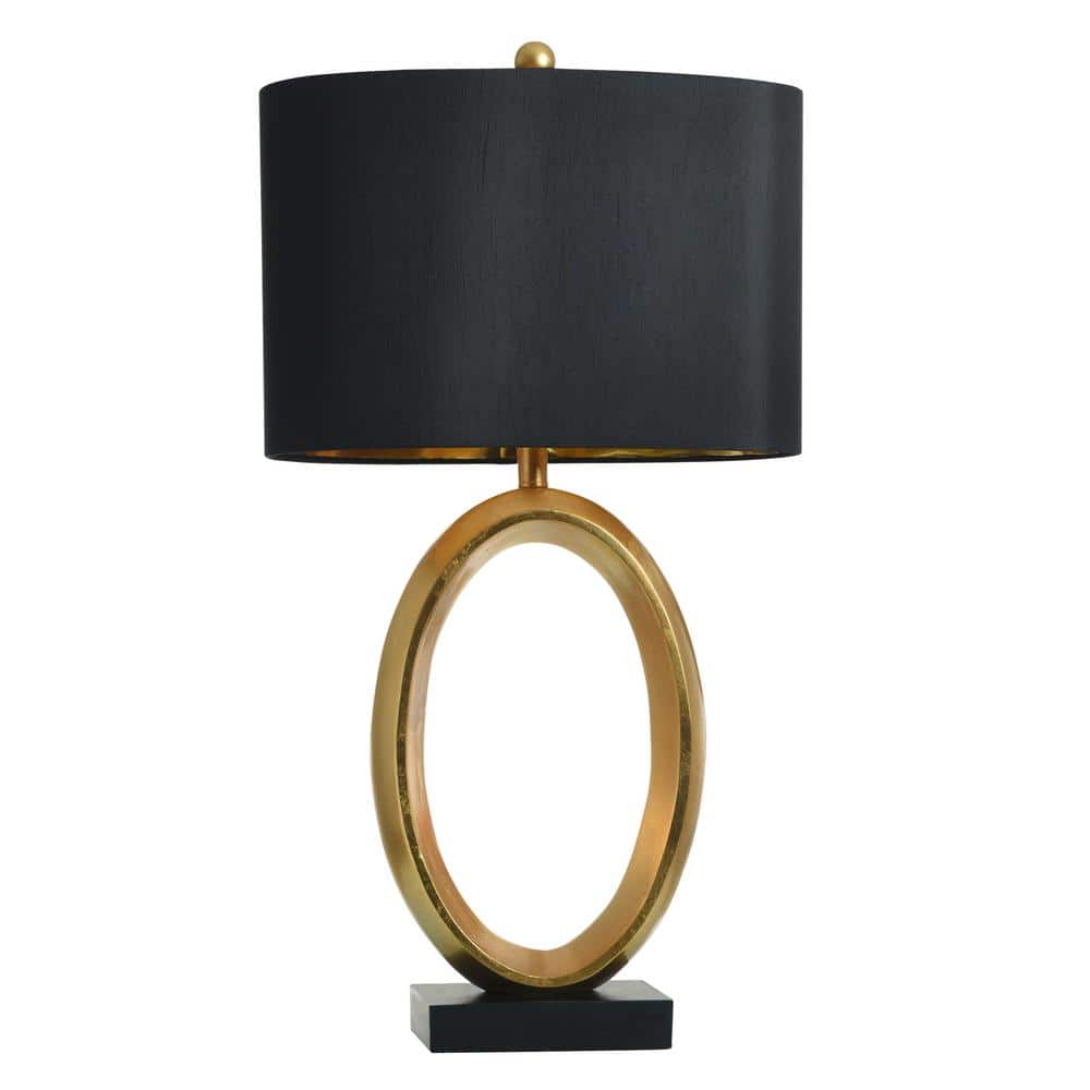 32.75 in. Gold Leaf Transitional 1-Light Standard Floor Lamp for Living Room Linen Drum Shade price history on PriceWatchPro