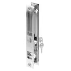 Keyed Sliding Door Flush Latch Handle Set, 6-5/8 in., Diecast Construction, Chrome Plated