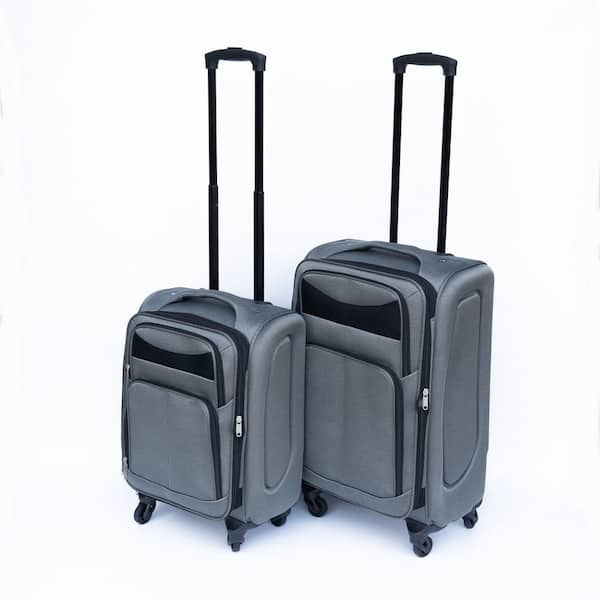 2-Piece Softside Luggage - TSA Lock 360° Spinner Wheels Travel Suitcase