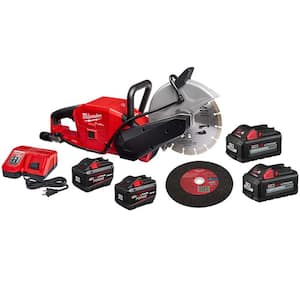 M18 FUEL ONE-KEY 18V Lith-Ion Cordless 9 in. Cut Off Saw Kit W/ (2) High Output 6.0 Ah Battery Pack