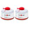 GASONE 100 g Isobutane Camping Fuel Blend Canister (2-Pack) GAS-4-2