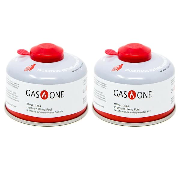 GASONE 100 g Isobutane Camping Fuel Blend Canister (2-Pack)