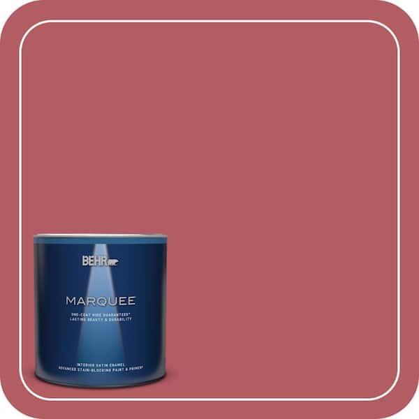 BEHR MARQUEE 1 qt. #140D-6 Shangri La Satin Enamel Interior Paint & Primer