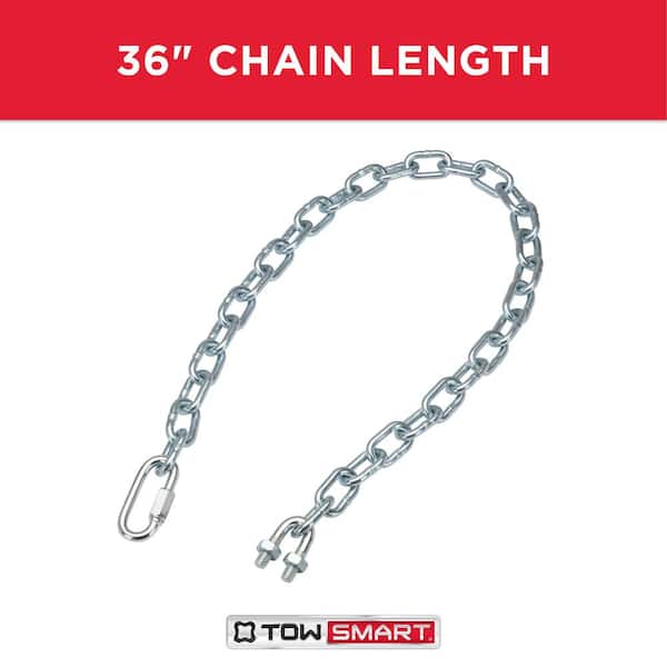Trailer Safety Chain 2000# Cap. 3/16 X 48 W/S Hook