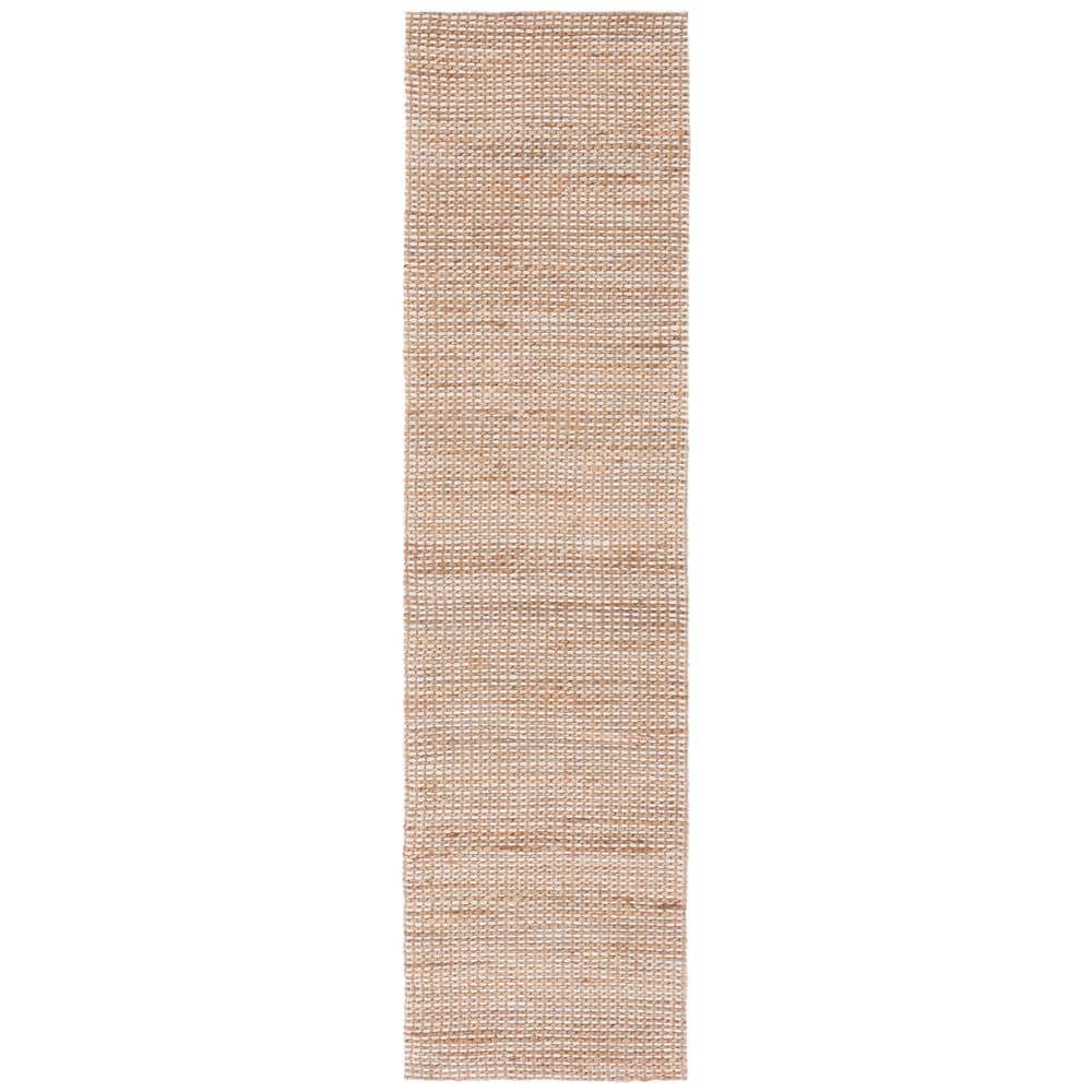 Natural Fiber Beige/Ivory 8 ft. x 10 ft. Solid Woven Area Rug - thumbnail 5