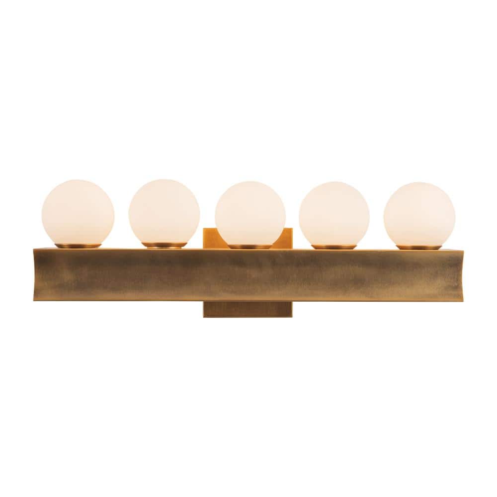 Sinclair 21-in Vintage Brass dimmable LED Wall /Vanity Light price history on PriceWatchPro