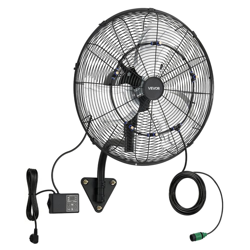 Wall Mount Fan, 20 in. Misting Oscillating Fan, IP44 Rated, 3-Speed, 18H Timer, Temp Control, Powerful for Industry price history on PriceWatchPro