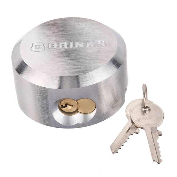 2-7/8 in. (73mm) Heavy-Duty Outdoor Puck Lock with Keys, Hidden Shackle