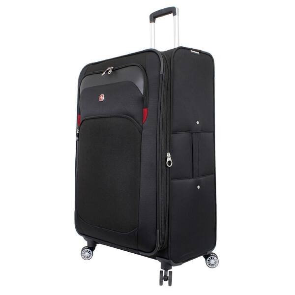 SWISSGEAR 29 in. Upright Spinner Suitcase in Black
