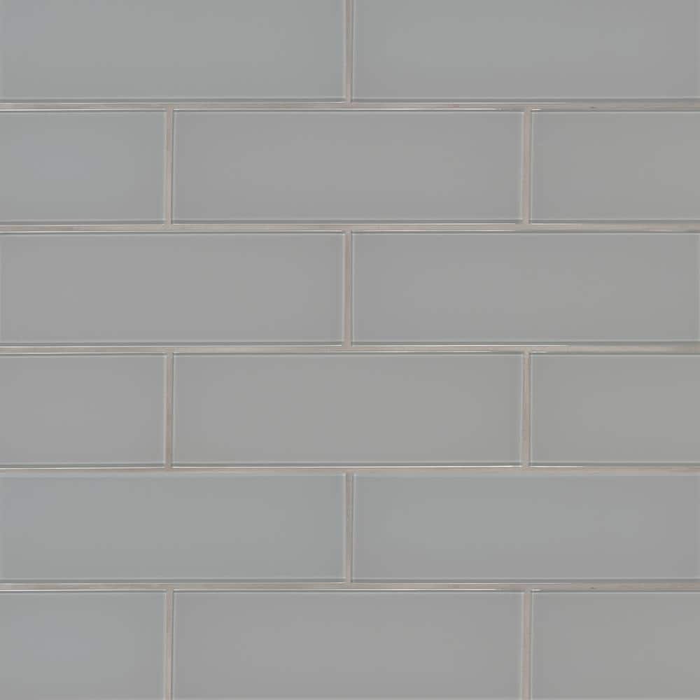 Reviews for MSI Oyster Gray 4 in. x 12 in. Glass Subway Wall Tile (445.