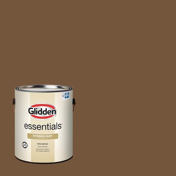 Glidden Essentials 1 gal. PPG1079-7 Molasses Satin Exterior Paint