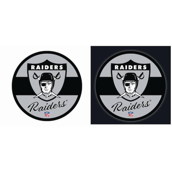 Evergreen Las Vegas Raiders Vintage Round 23 in. Plug-in LED Lighted Sign