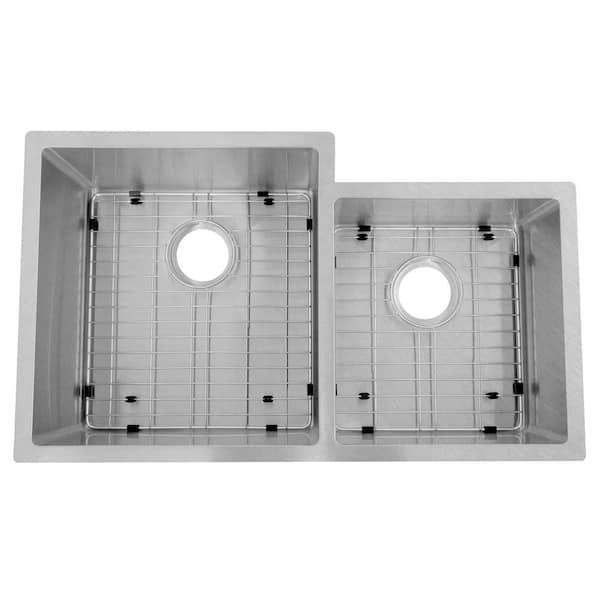 ZLINE Jackson 32" Undermount Double Bowl Sink in DuraSnow Stainless Steel (SRDR-32S)
