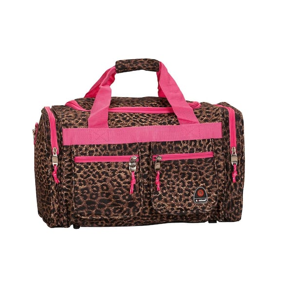 Rockland Freestyle 19 in. Tote Bag, Pinkleopard