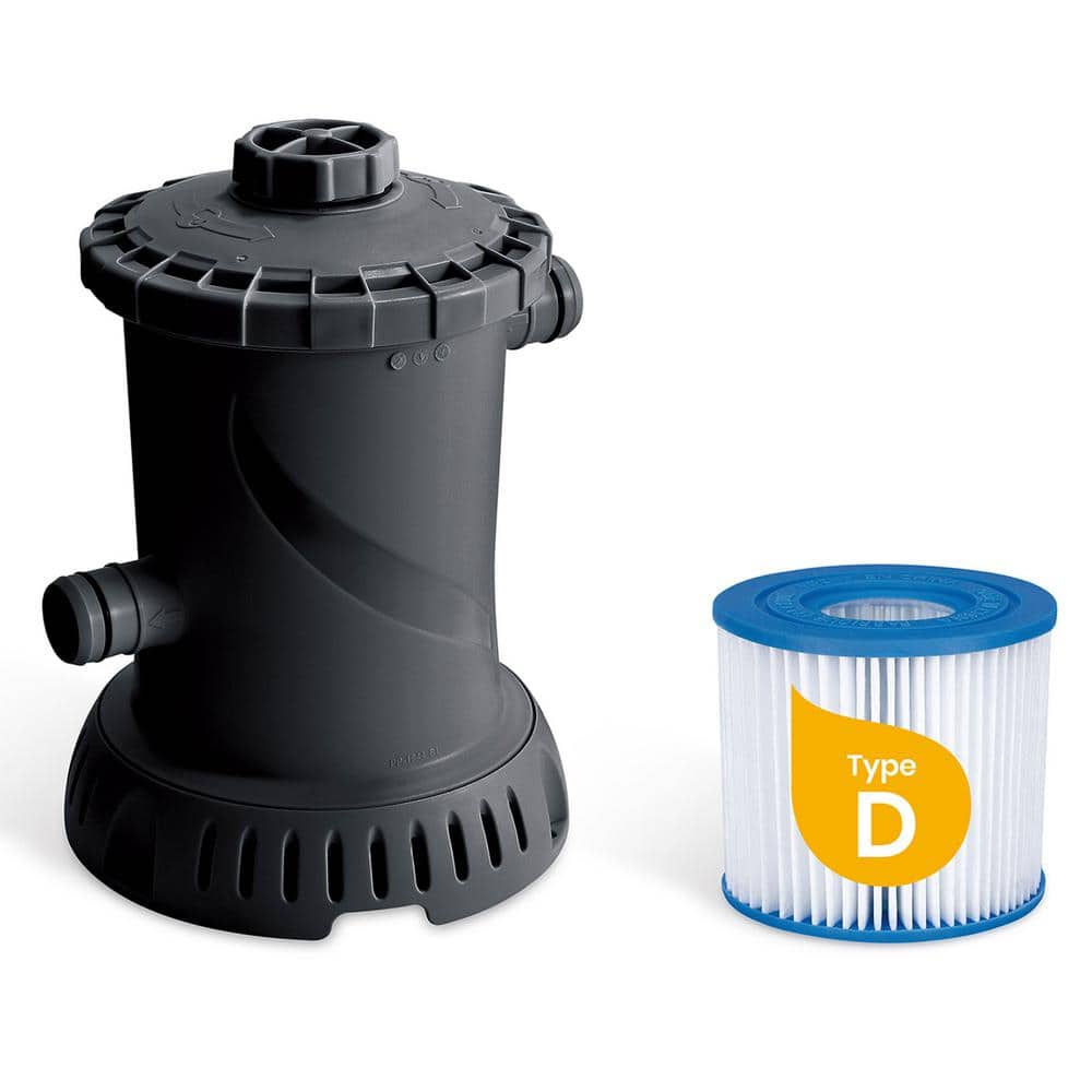 Funsicle 14ft Gray PVC Round Above Ground Pool with Pump