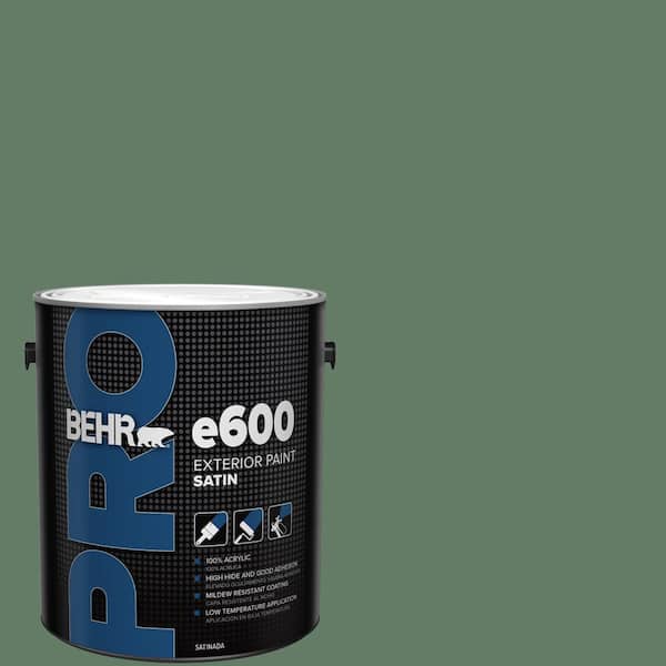 BEHR PRO 1 gal. #S410-6 Greener Pastures Satin Exterior Paint