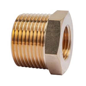 3/4 in. MIP x 3/8 in. FIP Brass Pipe Hex Bushing Fitting (5-Pack)