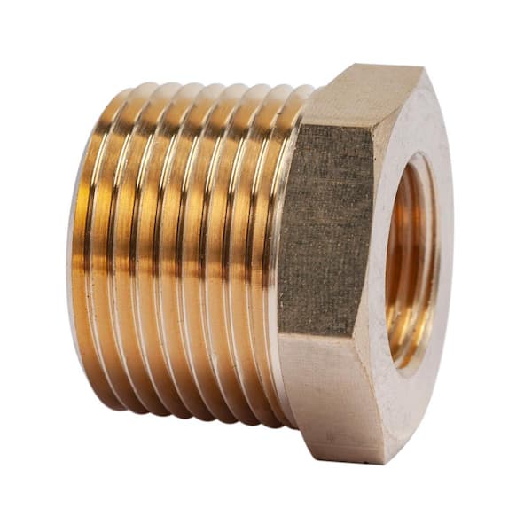LTWFITTING 3/4 in. MIP x 3/8 in. FIP Brass Pipe Hex Bushing Fitting (5-Pack)