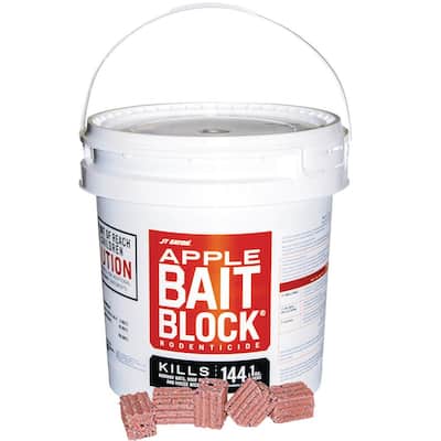 Bait Block Apple Flavor Anticoagulant Rodenticide for Mice and Rats (144-Pack)