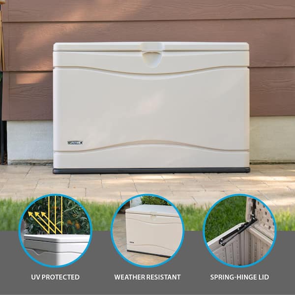80 Gal. Heavy-Duty Outdoor Resin Storage Deck Box