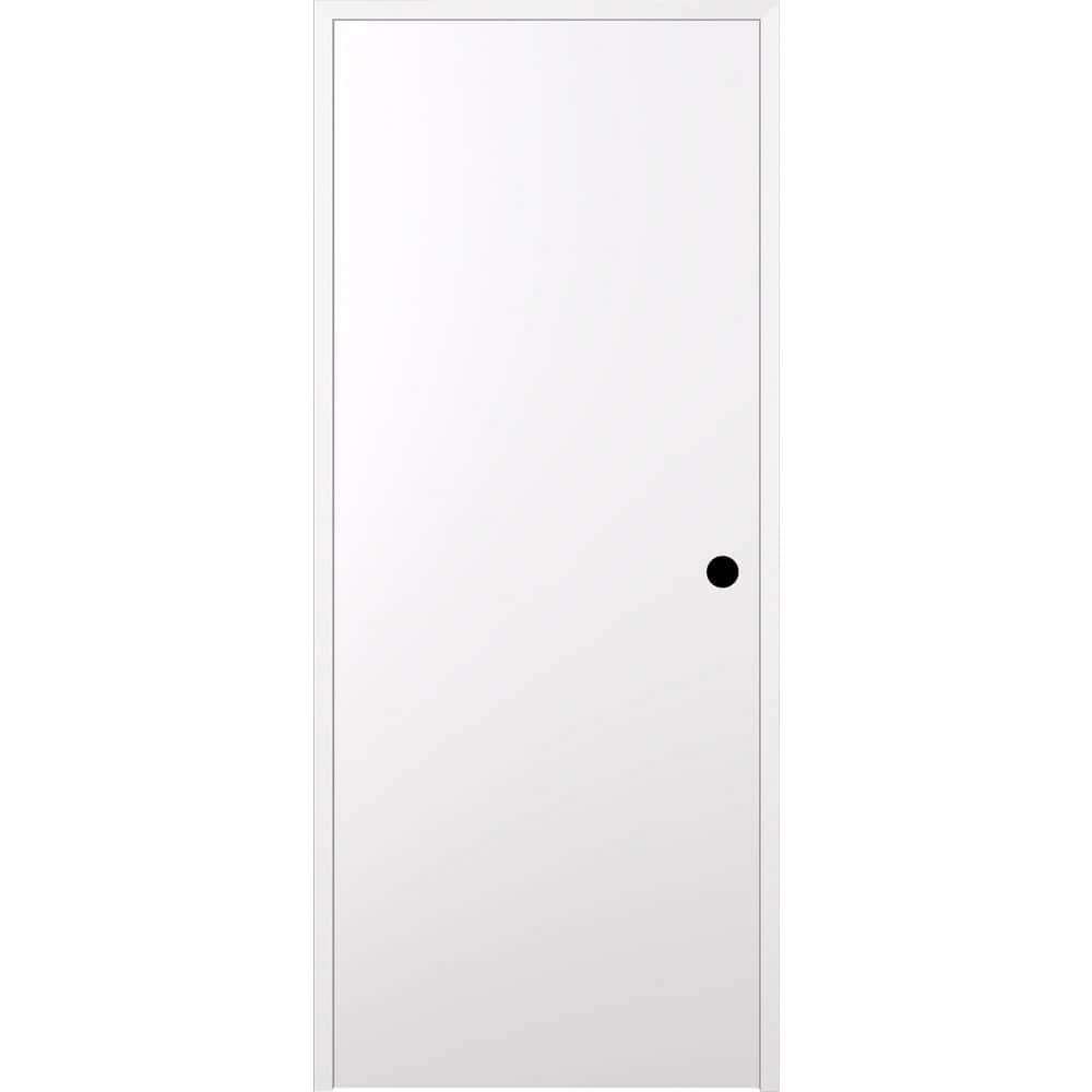 Optima N DIY-Friendly 28 in. х 96 in. Left-Hand Snow White Solid Composite Core Wood Single Prehung Interior Door price history on PriceWatchPro