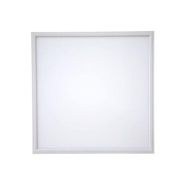 QIAYA 2 ft. x 2 ft. White LED Edge-Lit Flat Panel Dimmable Flushmount (Set of 2)