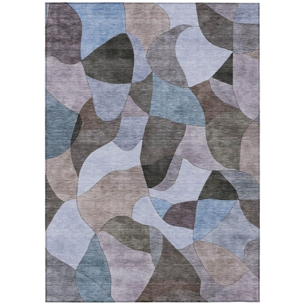 Chantille Machine Washable Indoor/Outdoor Abstract ACN2814 Brown 10 ft. x 14 ft. Area Rug