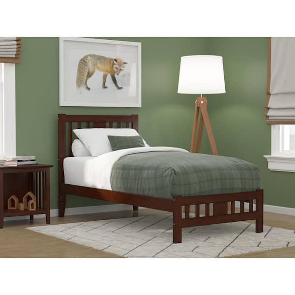 AFI Tahoe Twin Bed with Footboard in Walnut