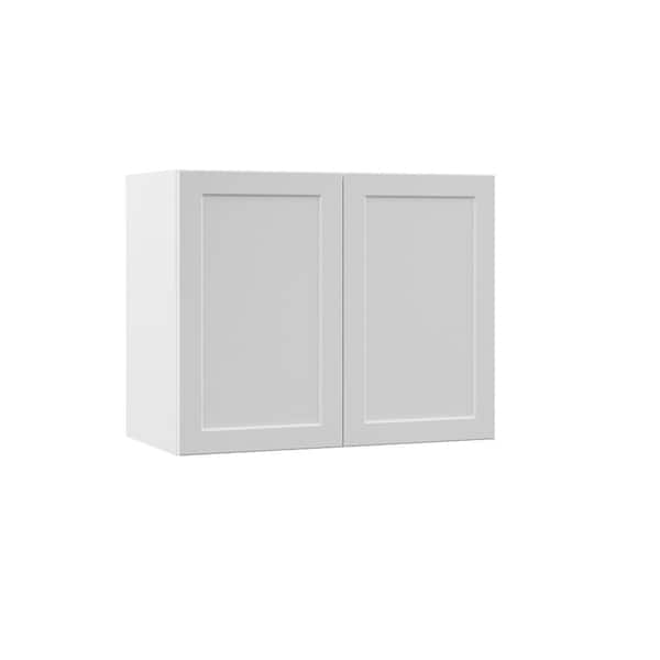 Hampton Bay Designer Series Melvern Assembled 30x24x15 in. Wall Kitchen Cabinet in White