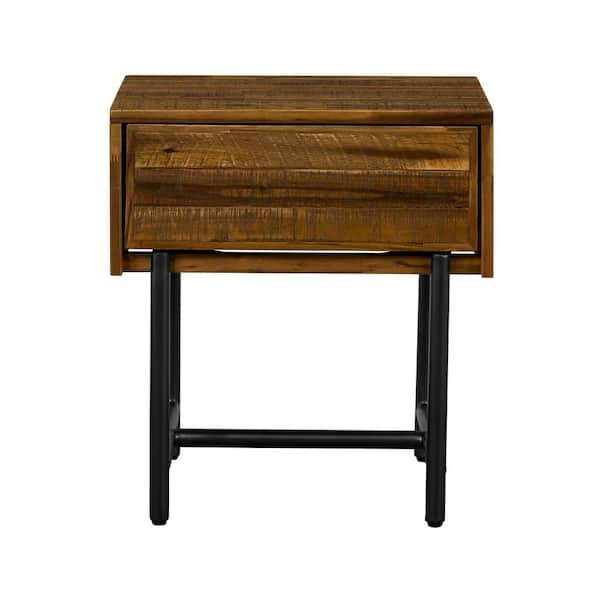 Armen Living Cusco Rustic Acacia Single Drawer Nightstand LCCULAAC ...