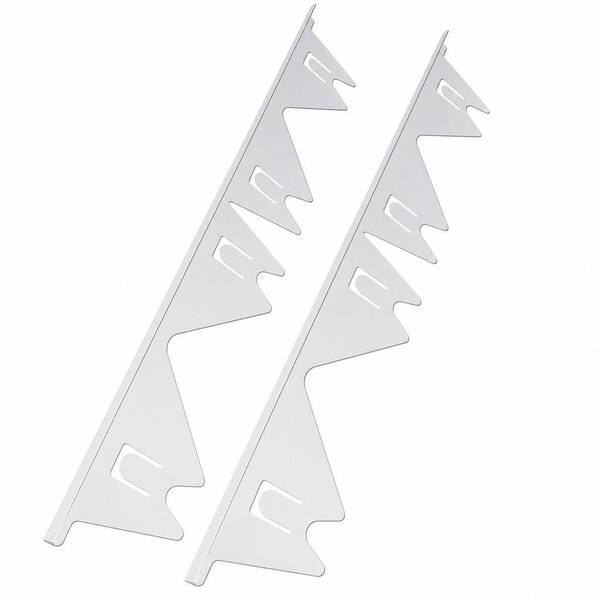 Stainless Steel Retractable Stove Gap Cover for Kitchen Stove Top and Counter Gap Filler in White (2 Pack)
